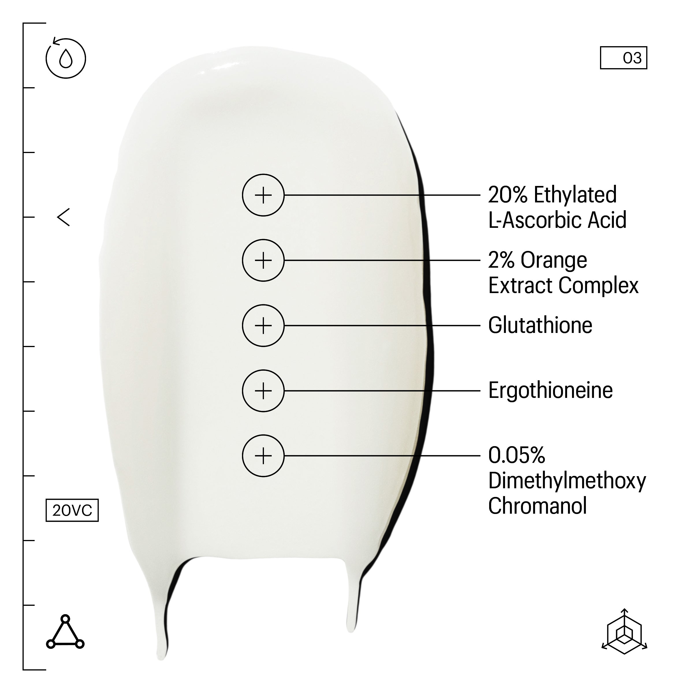 Allies of Skin 20% Vitamin C Brighten + Firm Serum (1 oz)