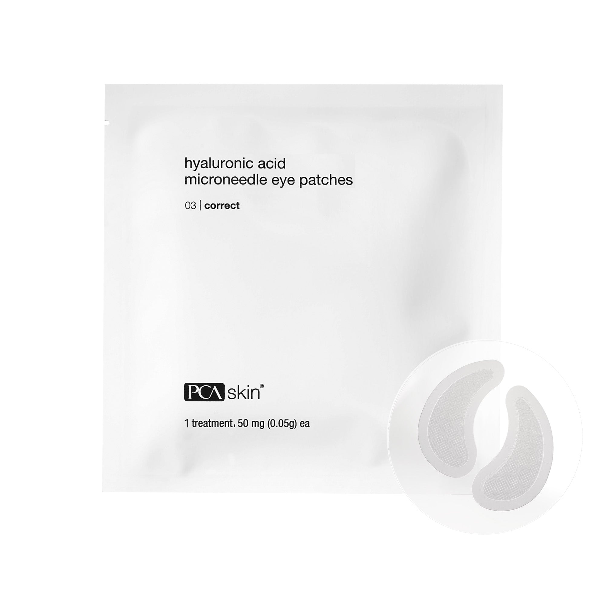 PCA Skin Hyaluronic Acid Microneedle Eye Patches (4 Count)