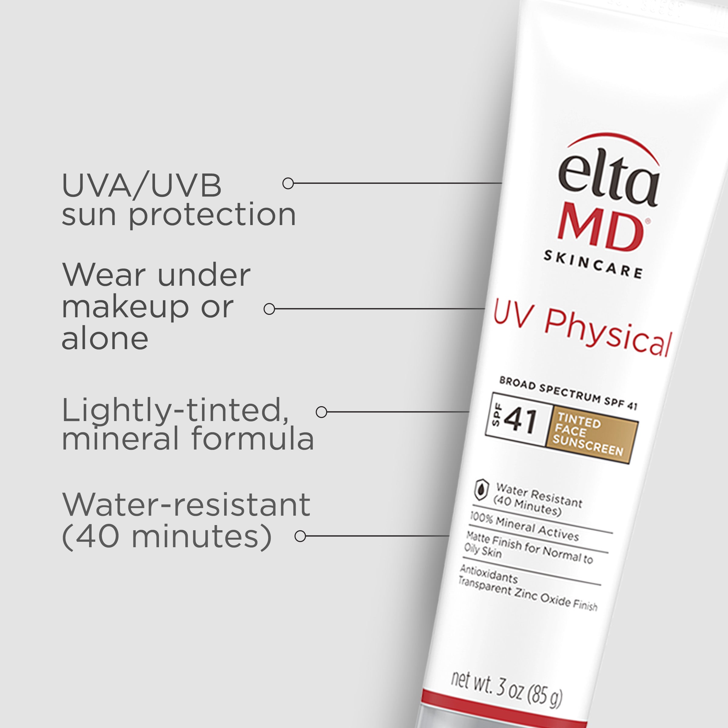 EltaMD UV Physical Tinted Broad-Spectrum SPF 41 (3 oz)