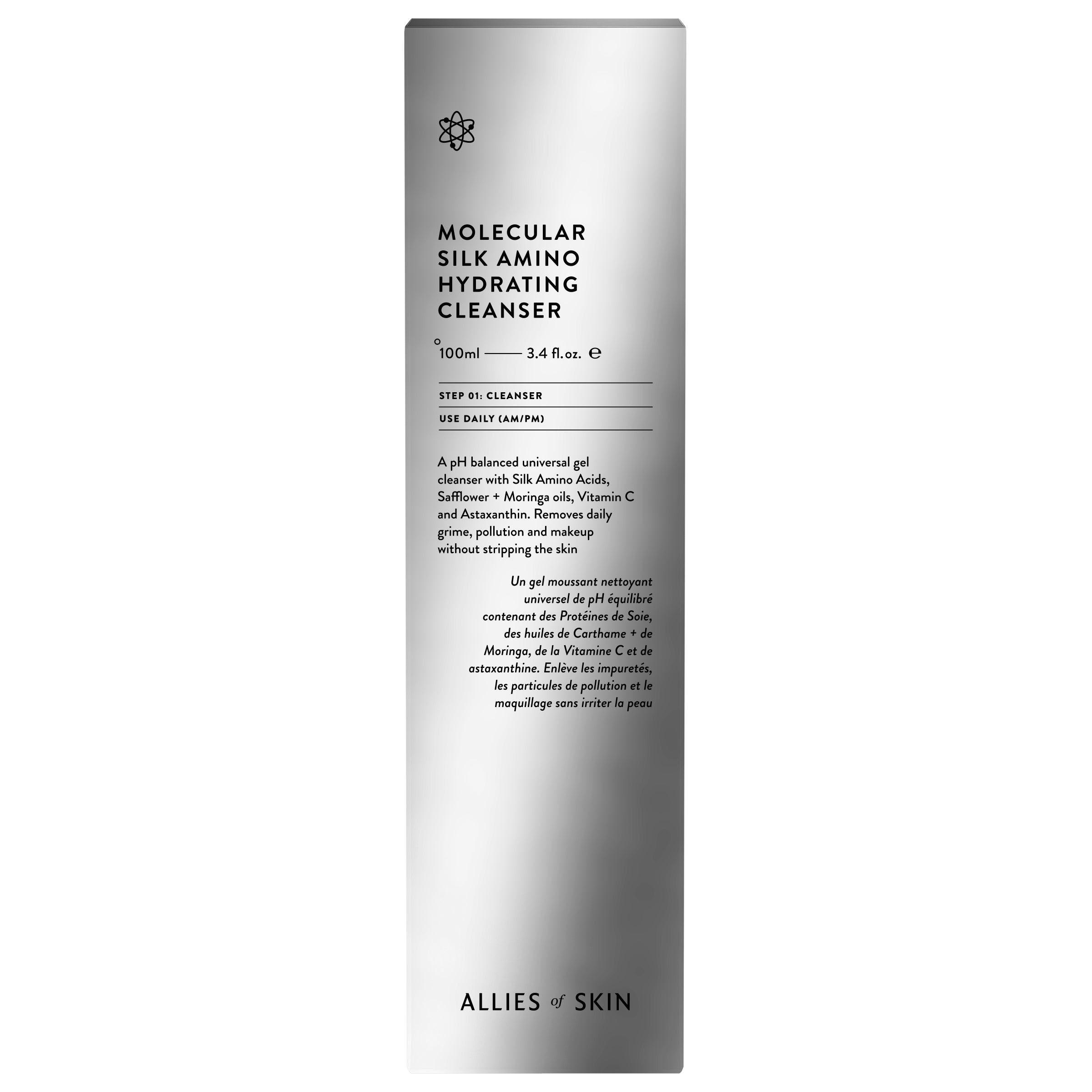 Allies of Skin Molecular Silk Amino Hydrating Cleanser (3.4 oz)