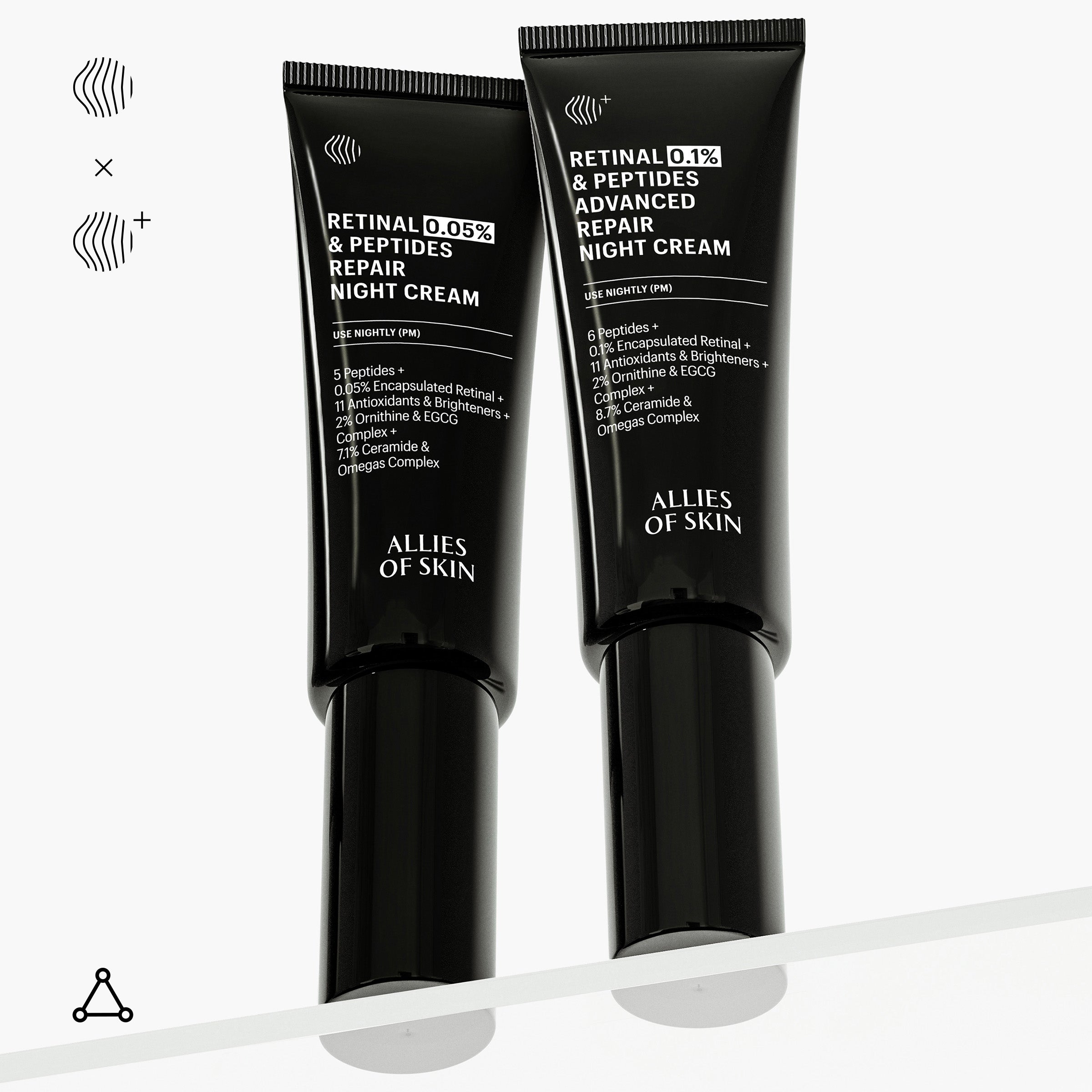 Allies of Skin Retinal 0.05% and Peptides Repair Night Cream (1.6 oz)