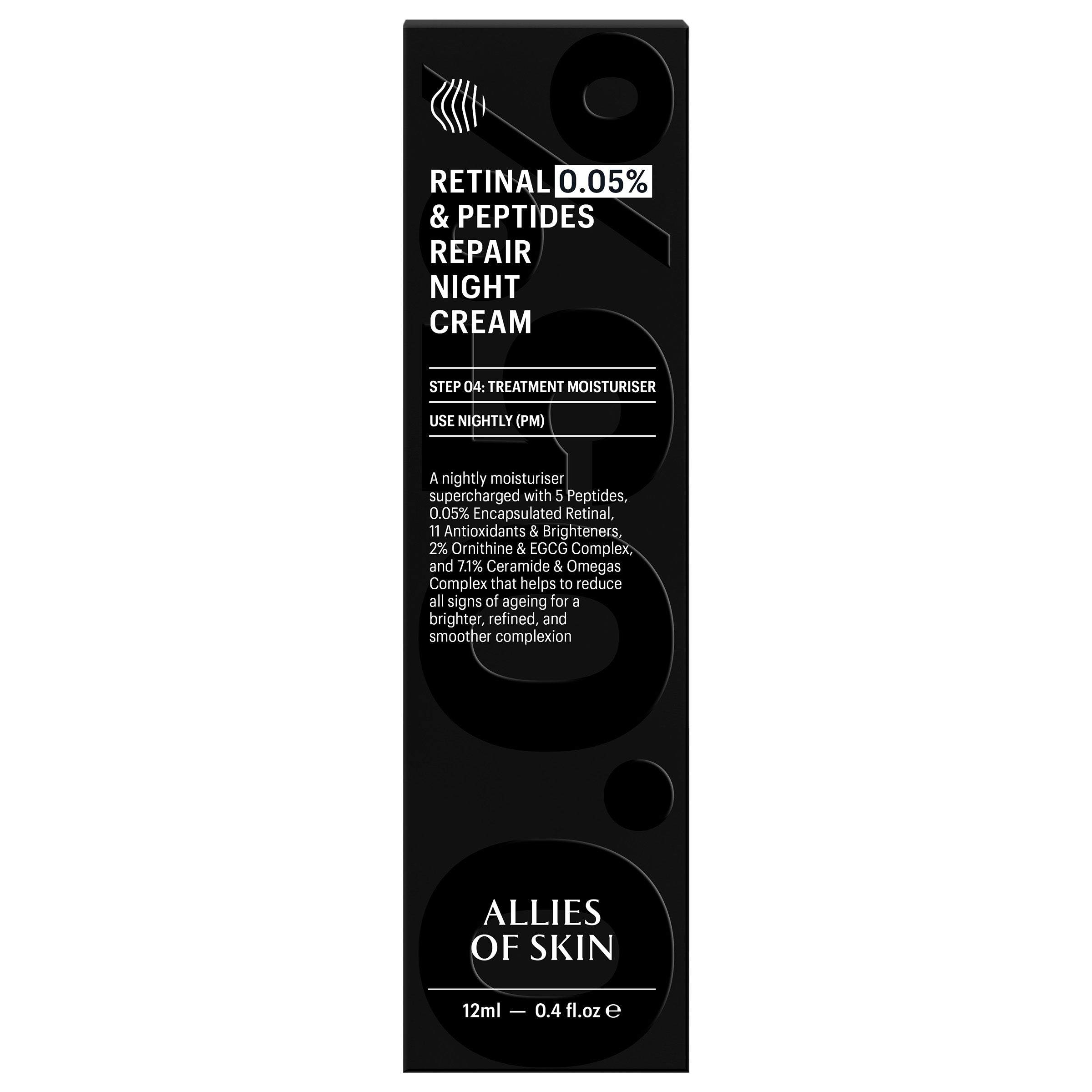 Allies of Skin Retinal 0.05% and Peptides Repair Night Cream (1.6 oz)