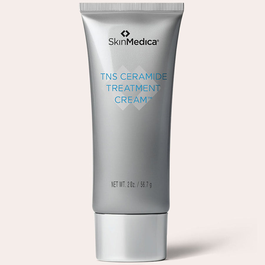 SkinMedica TNS Ceramide Treatment Cream with Pink Background